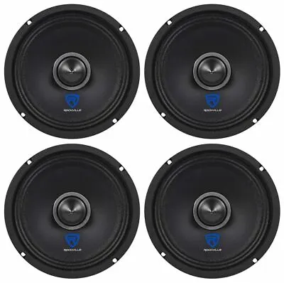 (4) Rockville RXM64 6.5  600w 4 Ohm Mid-Range Drivers Car Speakers Mid-Bass • $84.80