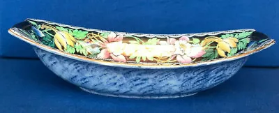 Maling Original Vintage Elongated Bowl 6458 Colombine In Spode Blue Lustre Ware • £29.95