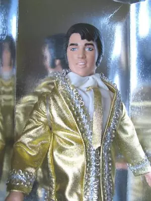 Eugene Doll Company Graceland Elvis Gold Action Figure W Guitar And Microphone • $14.99