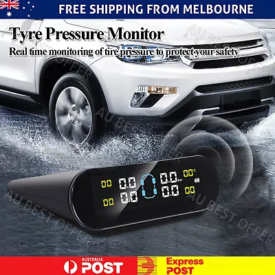 Solar Wireless Car Tyre Pressure Monitoring System 4 External Upgrade Sensor AU • $34.96