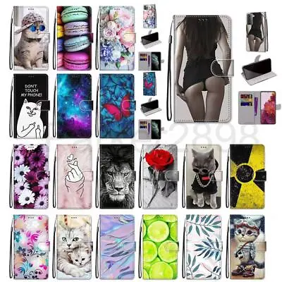 Case For Samsung Galaxy S21 S20 S10 S9 Ultra Plus FE Pattern Wallet Flip Cover • $10.99