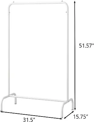 Moveable Metal Clothes Rail Rack Storage Garment Shelf Display Hanging Stand USA • $19.99