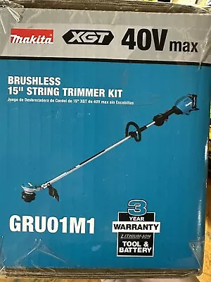 NEW Makita 40V Max XGT Brushless Cordless 15  String Trimmer Battery & Charger • $299