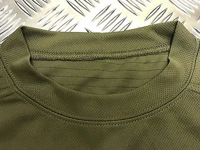 Mesh T-Shirt Anti Static Self Wicking Army Green / Olive Activewear - Used • £7.49