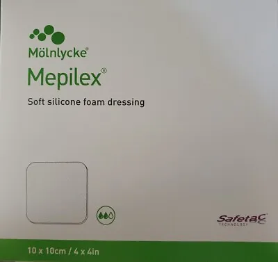 NEW💟(5) Mepilex Soft Silicone Foam Dressing 10×10cm 4 X4  294199💟 • $19.99