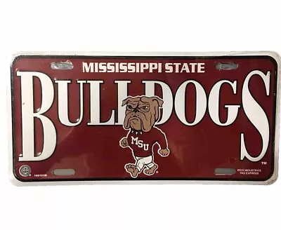 Metal Mississippi State Bulldogs Car License Plate 12  X 6  • $7.99