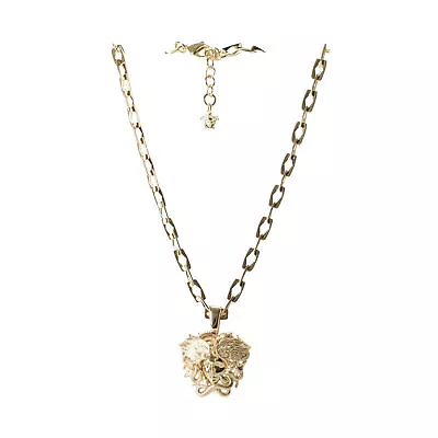 Versace Unisex Silver Color Metal Chain Necklace With Medusa Pendant • $419.99