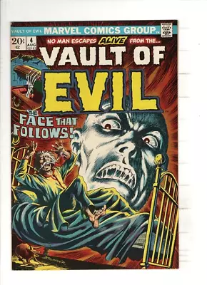 VAULT OF EVIL #4 VF/NM Frank Brunner Cvr Gene Colan Art Marvel Reprints 1973 • $14.99