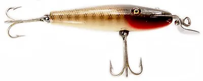 Vintage C.C.B.CO Creek Chub Bait Co. Pikie Wood Fishing Lure Glass Eyes Pike Old • $19.99