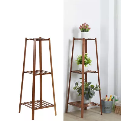 3 Tier Multipurpose Corner Display Shelf Vintage Plant Stand Tall Flower Holder • $37.93