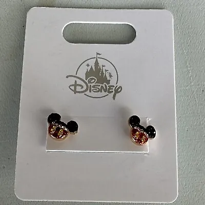 2023 Disney Parks Mickey Mouse Icon Ear Rhinestone Post Earrings  New • $19.95