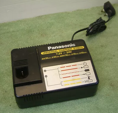 Panasonic EY0214 Universal Battery Charger 240v Mains- For 7.2v To 24v Batteries • £49.95