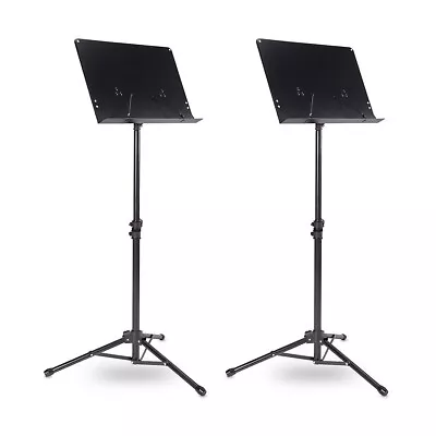 Musician's Gear Tripod Orchestral Music Stand Regular Black - 2 Pack • $63.99