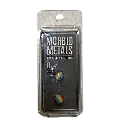 Morbid Metals Acrylic Rainbow Pride 0g Ear Plug Spacer Jewelry • $18.89