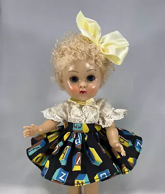 VINTAGE GINNY Vogue Tagged 1956 Merry Moppets Dress W-Bloomers & Bow (No Doll) • $27