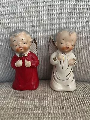$20 • Buy Enesco Vintage Mid-Century Christmas Salt And Pepper Angels