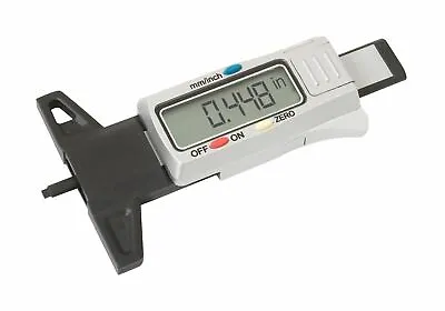 DIGITAL TYRE TREAD DEPTH GAUGE 1.5v SR44 Battery Incl Brake Shoe And Pad Wear • $24.65