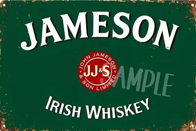 Jameson Rustic Vintage Metal Tin Signs Man Cave Shed & Bar AU SELLER • $9.99