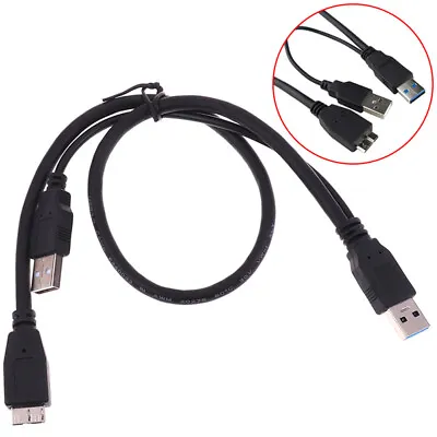 USB 3.0 A Male Micro USB 3.0 B Y Cord Cable For External Hard Drive Disk C.hap • $2.97