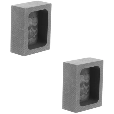 £11.22 • Buy 2 Count Graphite Ingot Crucible Mould Graphite Molds Casting Metal