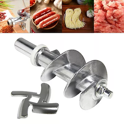 1 Set Meat-Grinder Screw Mincer Auger Chef Meat Grinder Blade Spare Part Replace • £11.55