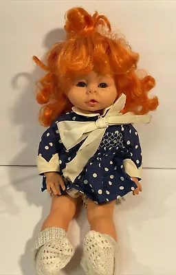 Zanini & Zambelli Large Doll Made In Italy Bright Red Hair Original Dress • $59.99