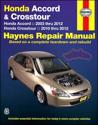 Shop Manual Accord Service Repair Honda Haynes Book Chilton • $33.95