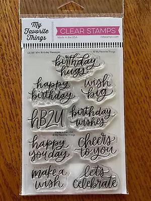 My Favorite Things Mini Birthday Messages Stamp Set • $9.81