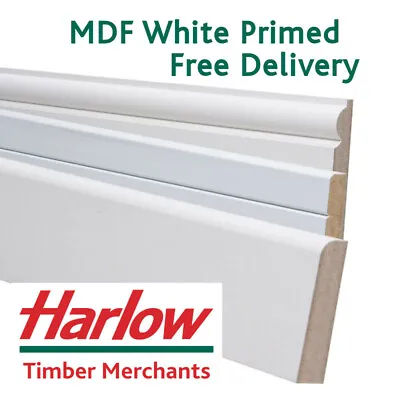 Door Architrave Sets White MDF Moulding 18x68mm Torus Chamfer Bullnose Pencil • £6.99