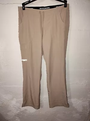 Skechers By Barco Scrubs Khaki Tan Uniform Scrub Pants Women's Size M • $12