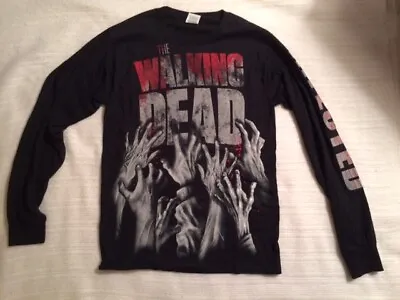 The Walking Dead Long Sleeve Arms Infected Black T-shirt Official License NEW  • $25.95