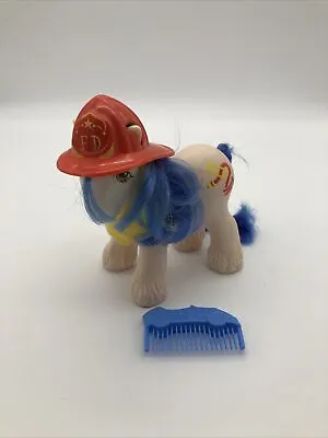 Vintage 1987 G1 My Little Pony BIG BROTHER CHIEF Firefighter W Hat Comb  Bandana • $75