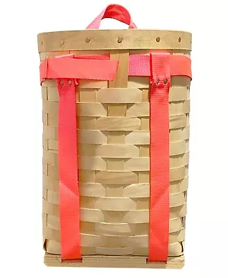 17  Women's Hardwood Veneer Trapper Pack Basket - Pink Harness • $76.95