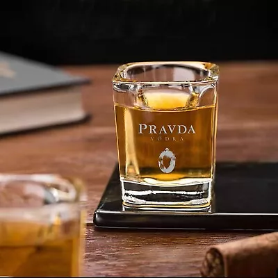 PRAVDA Vodka Shot Glass • $19.95