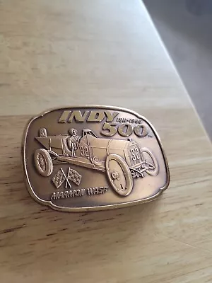 75th Anniversary Marmon Wasp Indianapolis Indy 500 Jewelers Bronze Buckle 1986. • $30