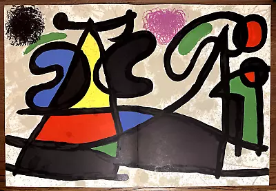 Joan Miro Original Stone Lithograph 1970 Rare Limited Edition • $99