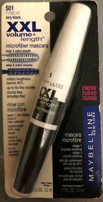 Maybelline Xxl Volume & Length Mascara # 501 Very Black New. • $18.69