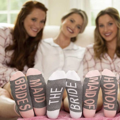 £24 • Buy Bridesmaid Bride Socks Maid Of Honor Wedding Party Keepsake Gift Party Present