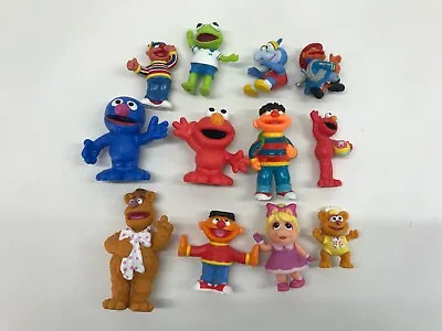 Sesame Street Grover Elmo Ernie Fozzie Kermit Miss Piggy Lot Of 12 • $45