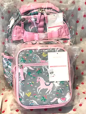 NEW Pottery Barn Kids SMALL Pink Horse Backpack ~ 3 Pc Set ~ HOLIDAY • $249.95