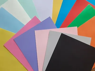 A4 160gsm Coloured Card Pack Art Craft - Individual &  Mixed  Pack - 15 SHEETS • £4.10