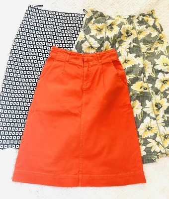 £6.99 • Buy Skirt Bundle - 3 Skirts - Fat Face , Thought , M&S - Knee Length & Midi - Size 8