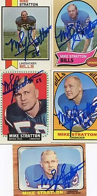 Bills Mike Stratton  1967 Topps Signed Card • $12.99