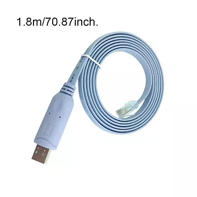 1.8m USB To RJ45 Debug Line Adapter Cable For Cisco H3C Router Rollover Console • $13.35