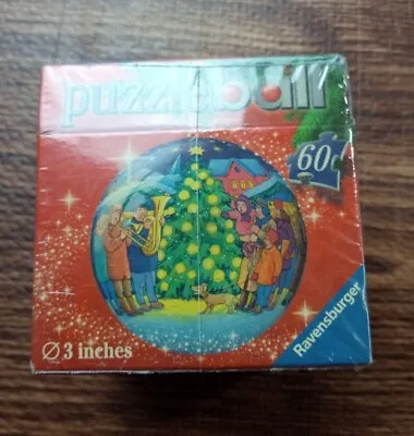 New Christmas Band & Tree Puzzle Ball 3D  Ornament Ravensburger 60 Pcs 3  • $20