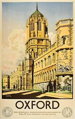 $9.99 • Buy British Railways Oxford University Poster Print. 