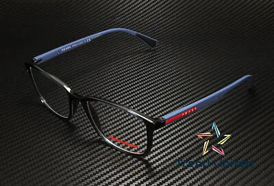 PRADA LINEA ROSSA PS 04IV CZH1O1 Transp Azure Demo Lens 53 Men's Eyeglasses • $125.97