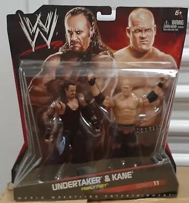 WWE Mattel Wrestling Family Fury Series 11 Undertaker & Kane Action Figures 2-pk • $175