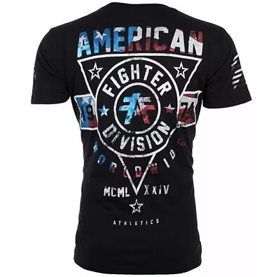 AMERICAN FIGHTER Men's T-Shirt SILVER LAKE PATRIOT Athletic Biker MMA S-4XL • $24.99