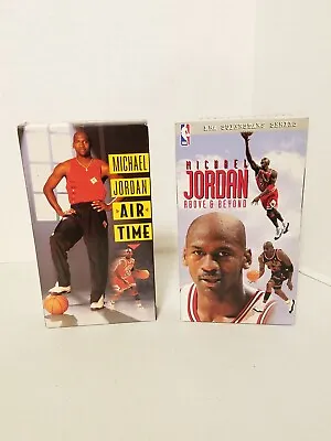 Michael Jordan: Air Time (1993) & Michael Jordan: Above & Beyond (1996) VHS 2pk • $9.49